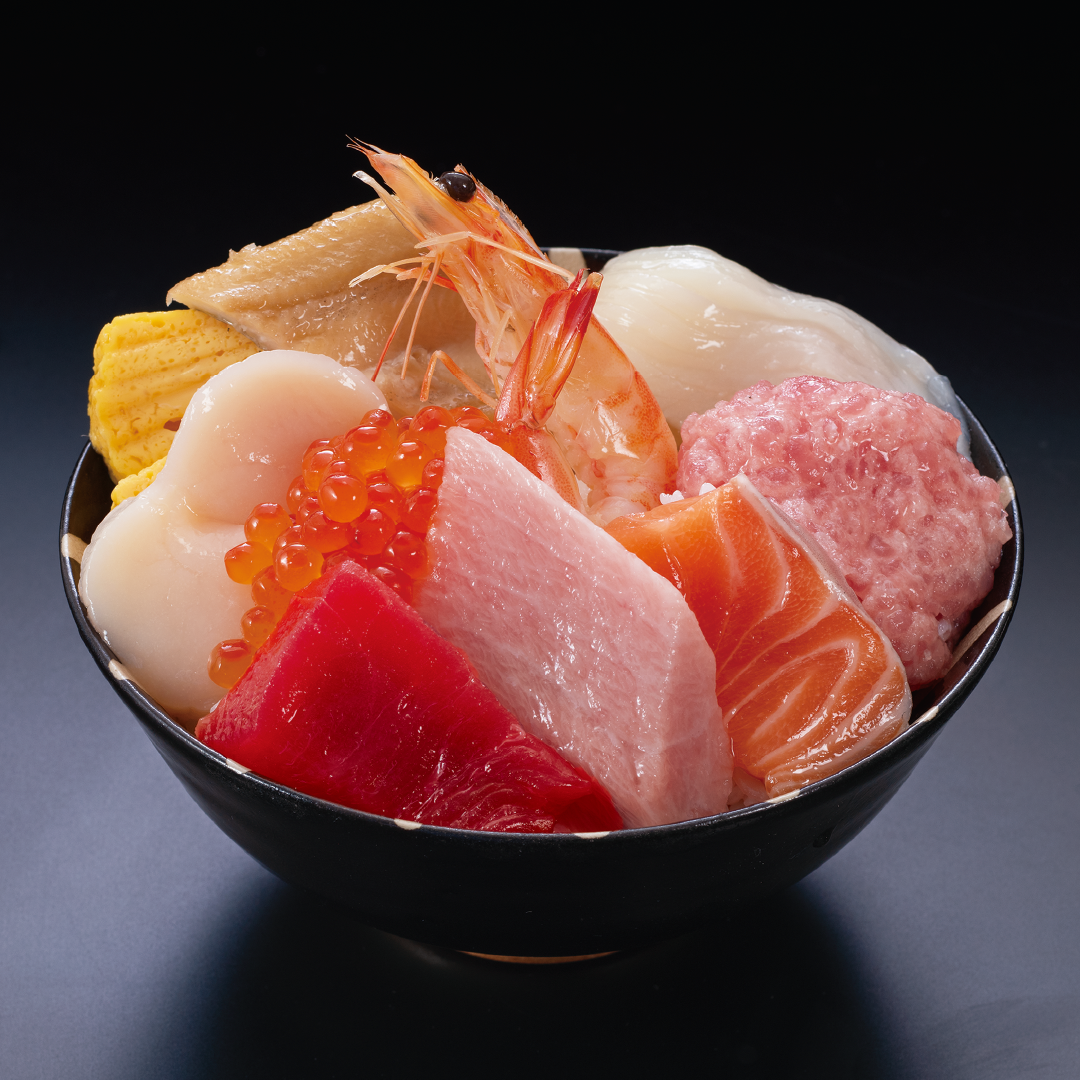 10種のネタが入った海鮮丼セット